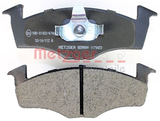 METZGER 1170023 Bremsbelagsatz, Scheibenbremse